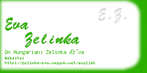eva zelinka business card